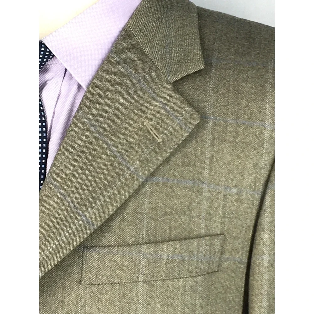 40R Corneliani Italy Mens 3 Button Pure Wool Blazer Sport Coat Surgeon Italy 50R